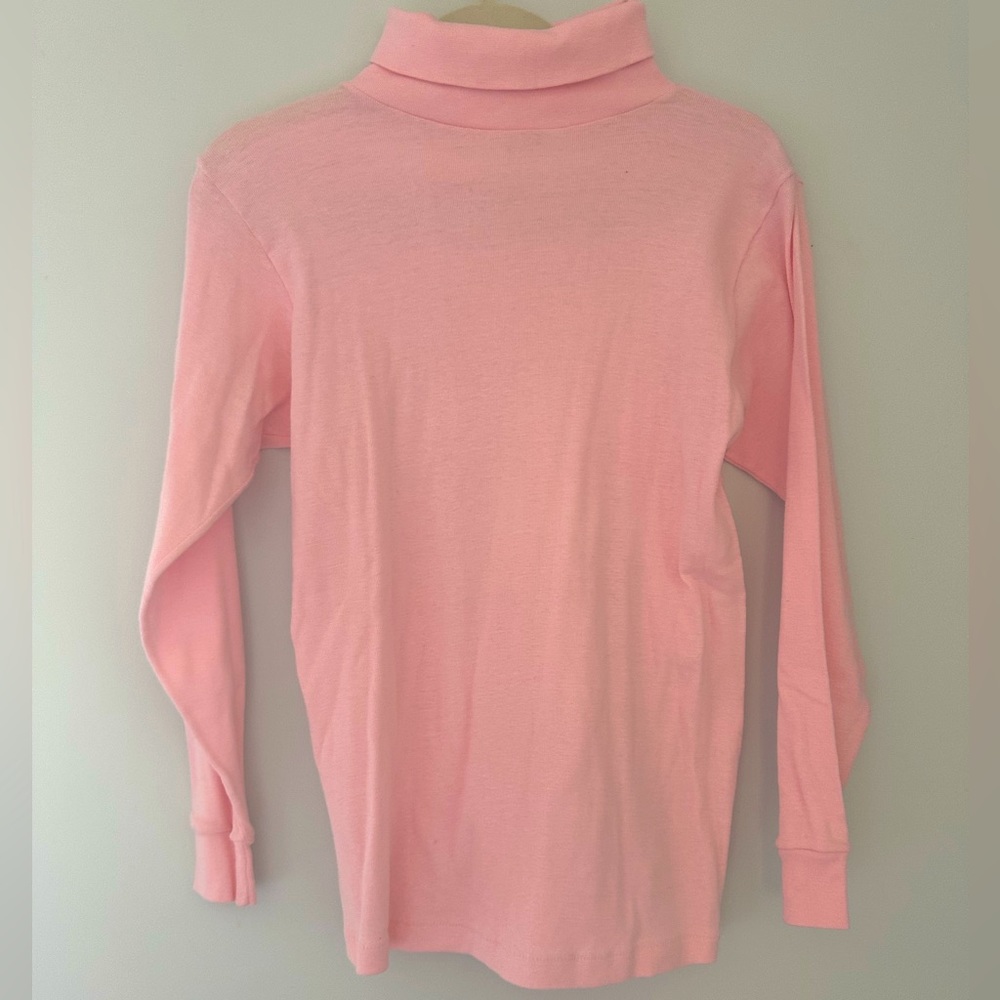 Pink 100% cotton turtle neck size medium